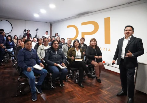 Equipo profesional de Dominick Pro reunido en modernas oficinas